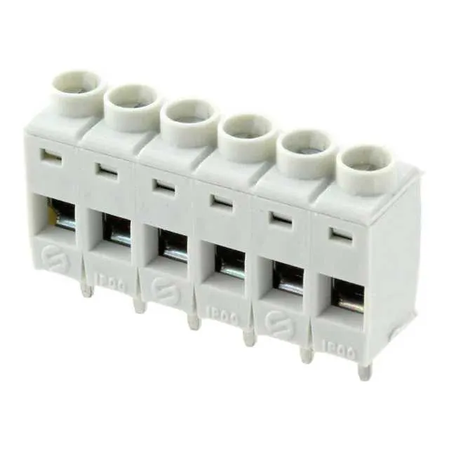 691131710006 (CONN TERM BLK 6POS 5MM GRAY)