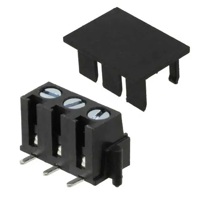 691709710303 (CONN TERM BLOCK 3POS 5MM BLACK)