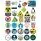 697 (SHEET OF 33 STICKERS)