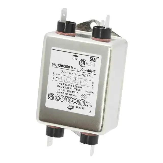 1-6609037-2 (LINE FILTER 250VAC 6A CHASS MNT)