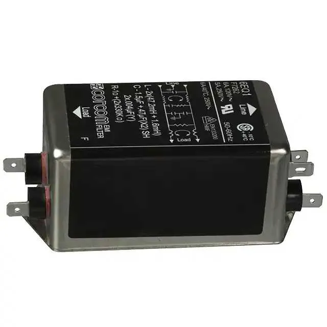 6609048-5 (LINE FILTER 250VAC 6A CHASS MNT)