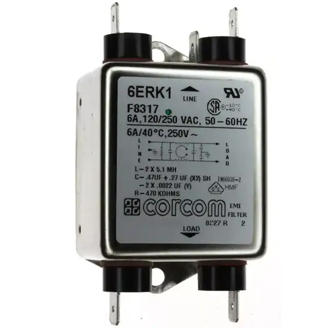 1-1609036-8 (LINE FILTER 250VAC 6A CHASS MNT)