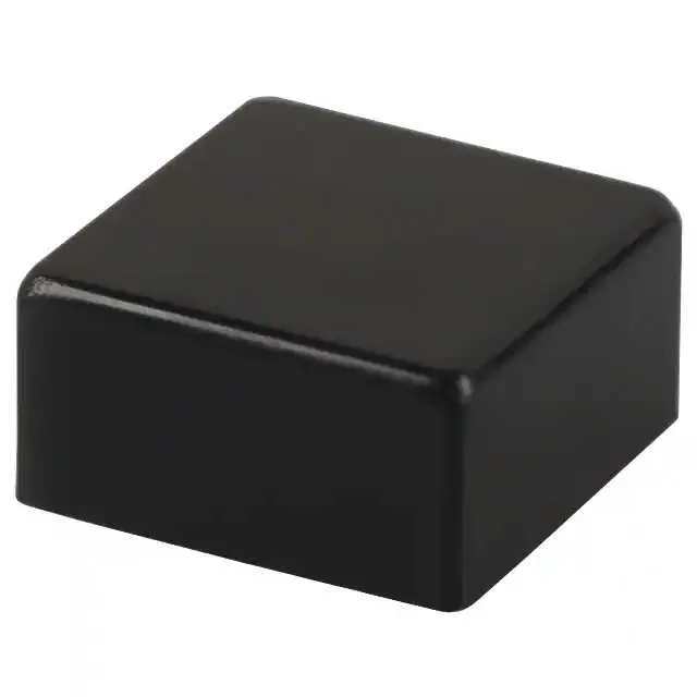 6JBLK (CAP PUSHBUTTON SQUARE BLACK)