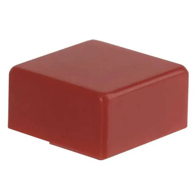 6JRED (CAP PUSHBUTTON SQUARE RED)