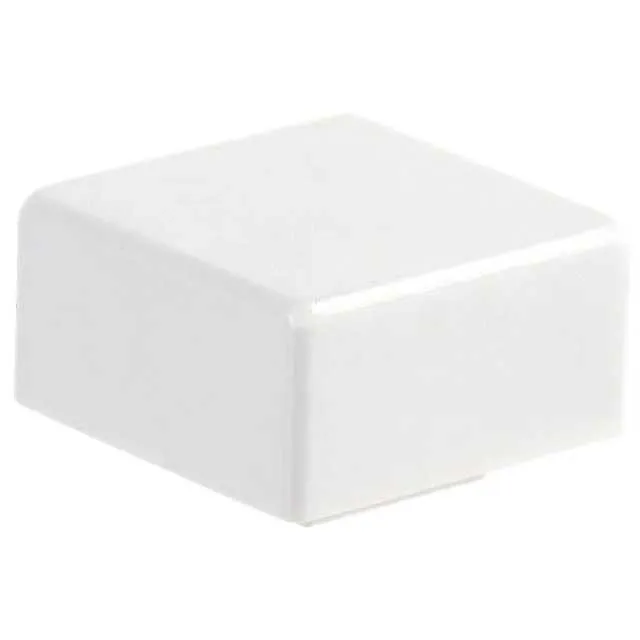 6JWHT (CAP PUSHBUTTON SQUARE WHITE)