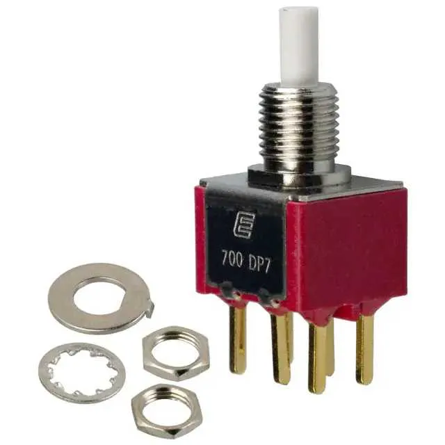 700DP7B10M2REH (SWITCH PUSH DPDT 0.4VA 20V)