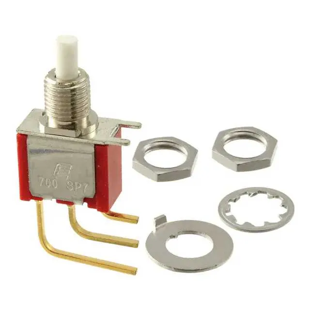 700SP7B10M7RE (SWITCH PUSHBUTTON SPDT 0.4VA 20V)