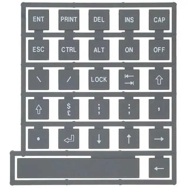 70B00103 (KEYPAD KEYTOP LEG SET B NONILLUM)