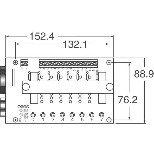 70MRCK8-EC (I/O MOUNTING BOARD MINI 8POS)