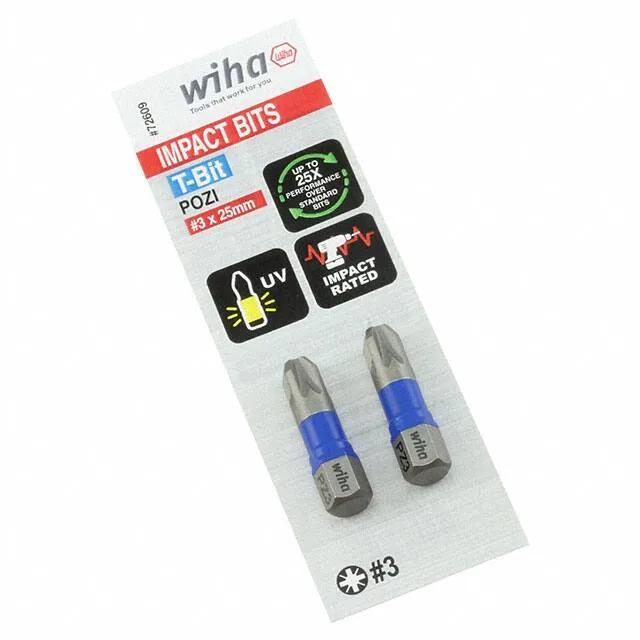 72609 (726 T-BIT POZI PZ3X25MM - 2 PACK)