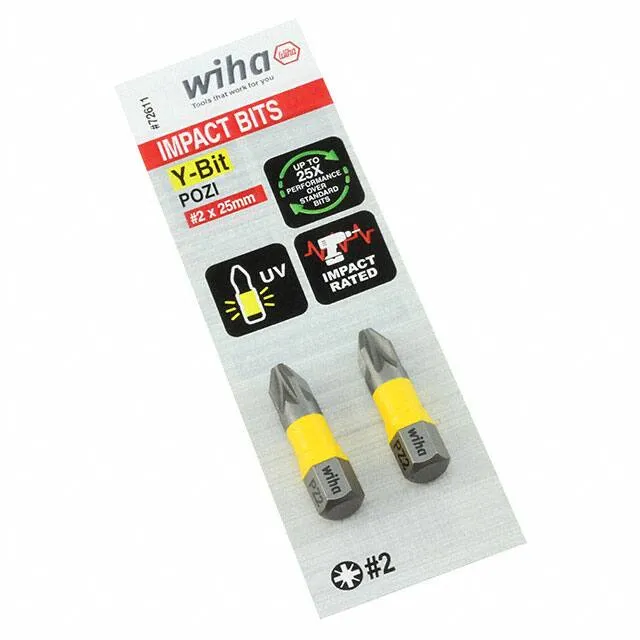 72611 (726 Y-BIT POZI PZ2X25MM - 2 PACK)