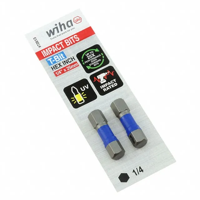 72613 (726 T-BIT HEX 1/4X25MM - 2 PACK")