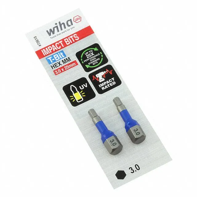 72615 (726 T-BIT HEX 3.0X25MM - 2 PACK)