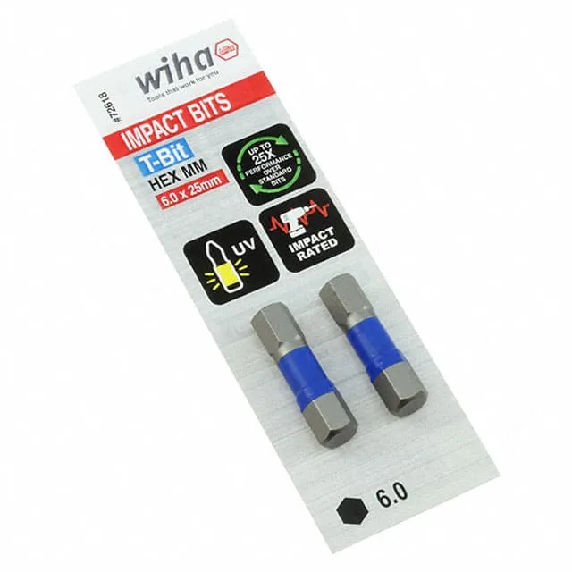 72618 (726 T-BIT HEX 6.0X25MM - 2 PACK)