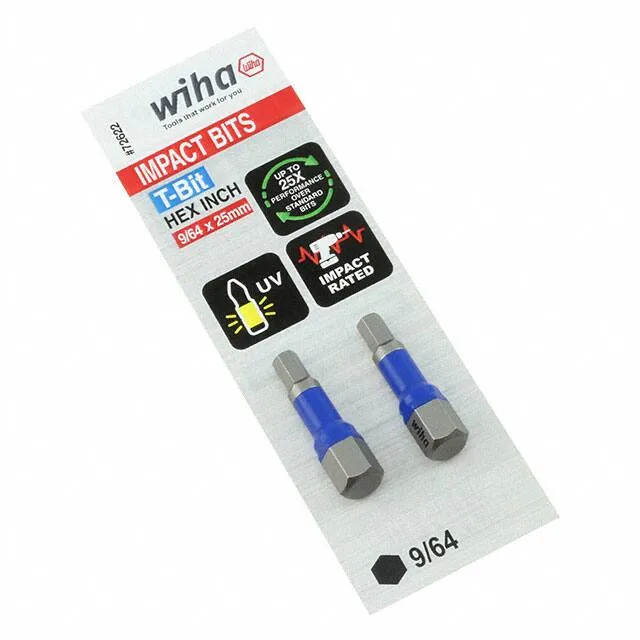 72622 (726 T-BIT HEX 9/64X25MM 2 PACK")