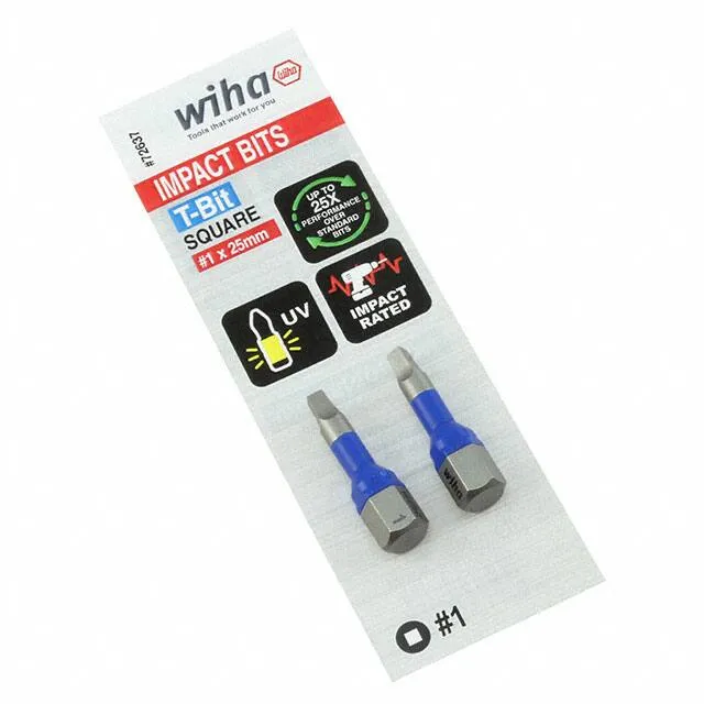 72637 (726 T-BIT SQR #1X25MM - 2 PACK)