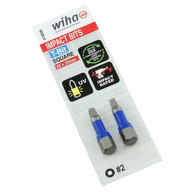 72638 (726 T-BIT SQR #2X25MM - 2 PACK)
