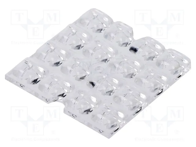 C16959_STRADELLA-16-SCL (LED lens; square; Mat: PMMA plexiglass; transparent; H: 4.4mmСрок поставки 2-3 недели)