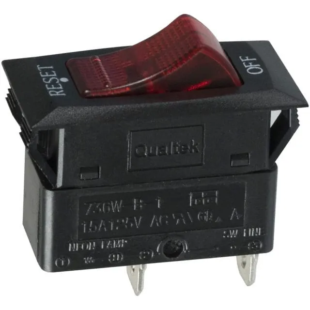 736W-B/102 (CIR BRKR THRM 15A 125VAC ROCKER)