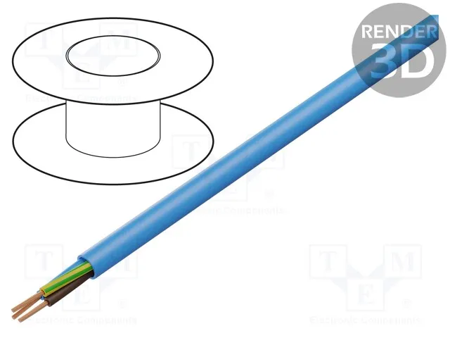 371359 (Wire; Clean Cable; stranded; Cu; 4x1,5mm2; blue; 450/750V; Class: 5Срок поставки 2-3 недели)