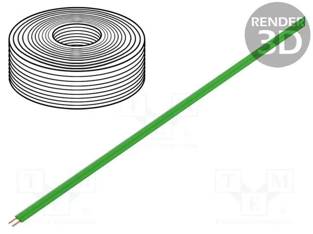 218-44 (Wire: ribbon; stranded; 2x0,14mm2; green; 5mСрок поставки 2-3 недели)