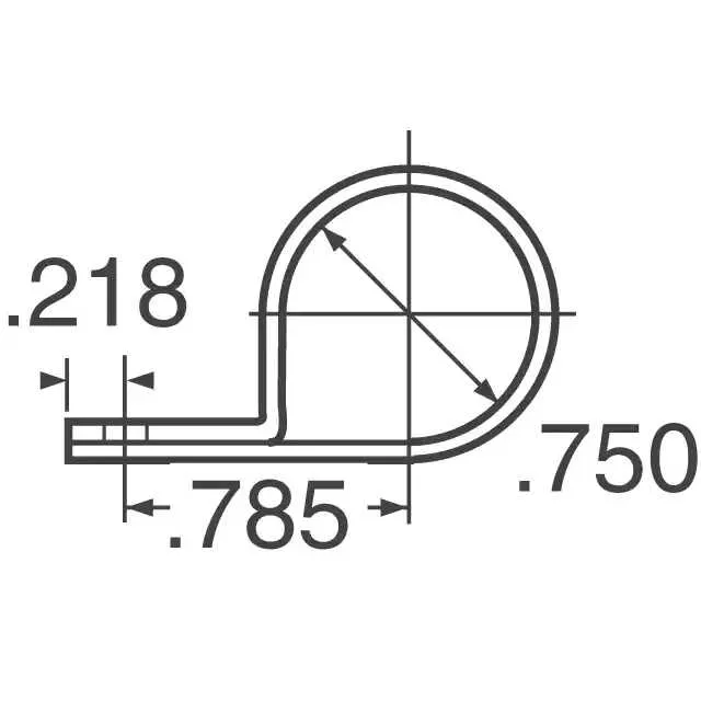 7636 (CBL CLAMP P-TYPE WHITE FASTENER)