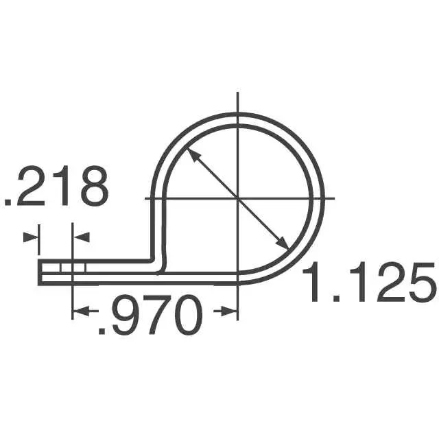 7639 (CBL CLAMP P-TYPE WHITE FASTENER)