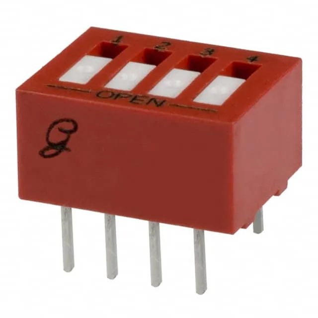76RSB04S (SWITCH ROCKER DIP SPST 150MA 30V)