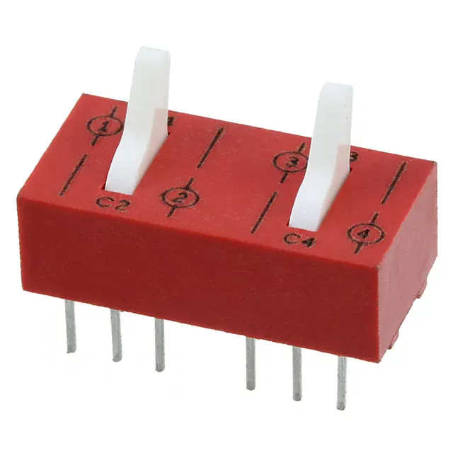 76STD02T (SWITCH TOGGLE DIP DPDT 150MA 30V)