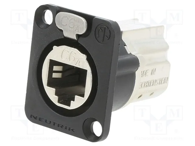 NE8FDX-P6-B (Modular Connectors / Ethernet Connectors RECP CAT6A D series SHD feedthrough, blkСрок поставки 5-10 дней)