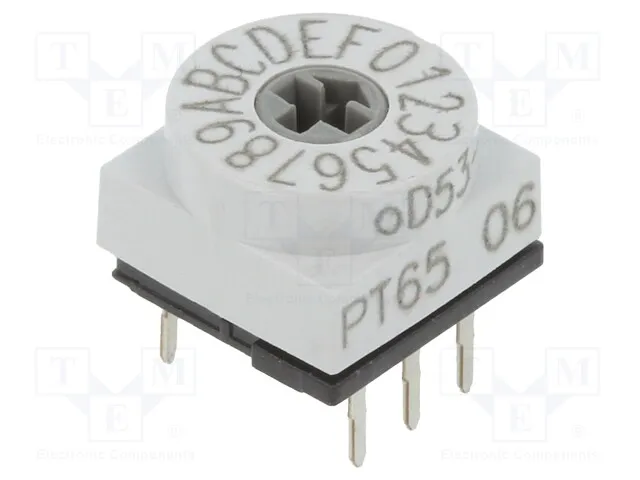 PT65706 (SW ROTARY DIP HEX COMP 150MA 24V)