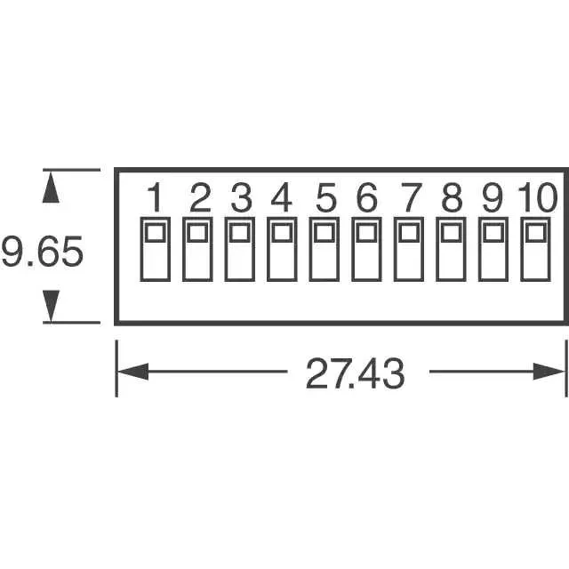 78B10RAT (SWITCH SLIDE DIP SPST 150MA 30V)