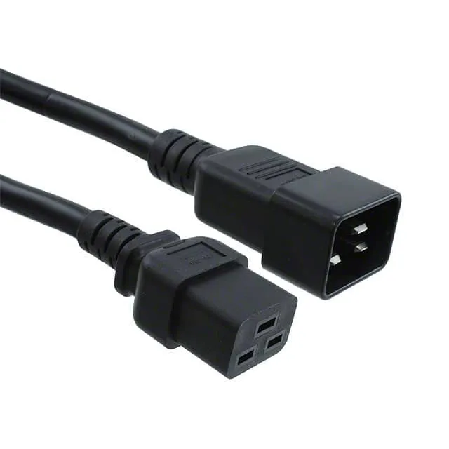 800-12-32D-BL-0004F (IEC-C20-IEC-C19 SJT BLACK)