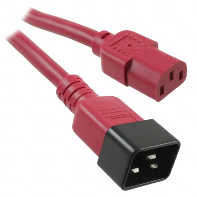 800-14-19D-RE-0004F (PWR CORD 15A 250V 14AWG RED 4')