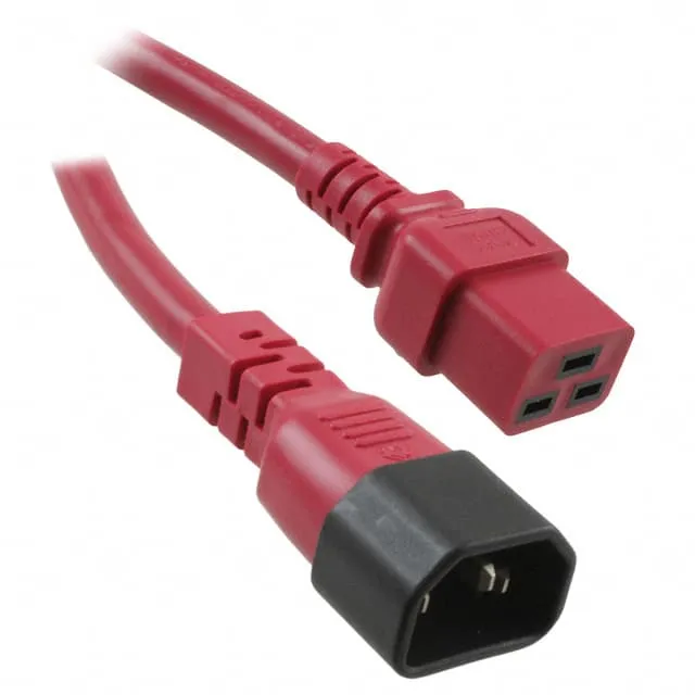800-14-24D-RE-0004F (PWR CORD 15A 250V 14AWG RED 4')