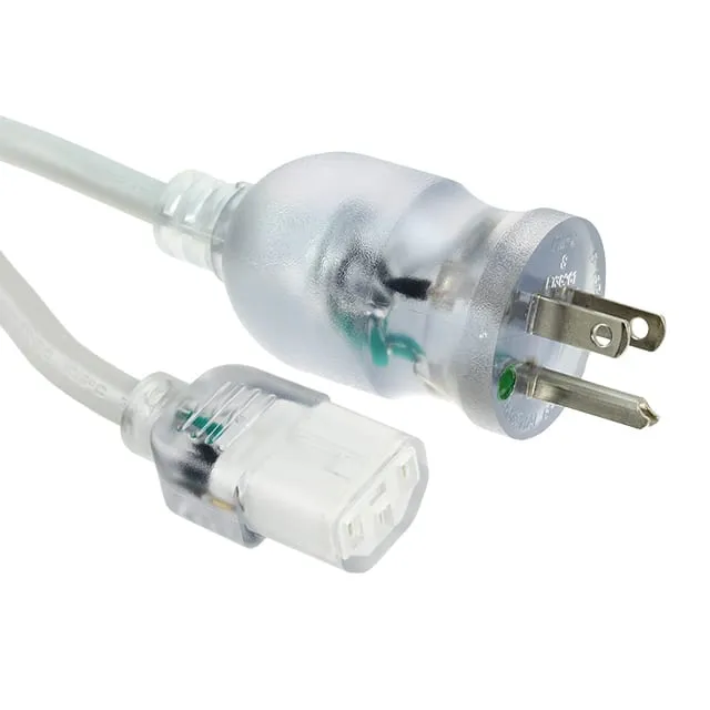 800-18-0OD-GR-0003F (NEMA 5-15P TO IEC-C13C GREY SJT)