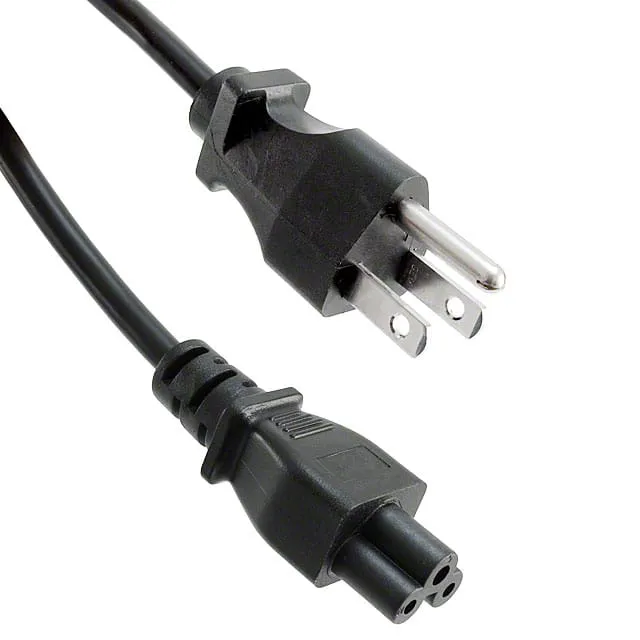 800-18-39B-BL-0006F (NEMA 5-15P TO IEC-C5 SVT BLACK)