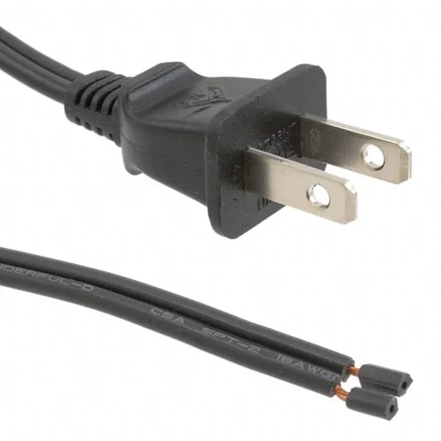800-1809-2-SPT2-BL-0008F (CORD POWER MALE-OPEN END 8')
