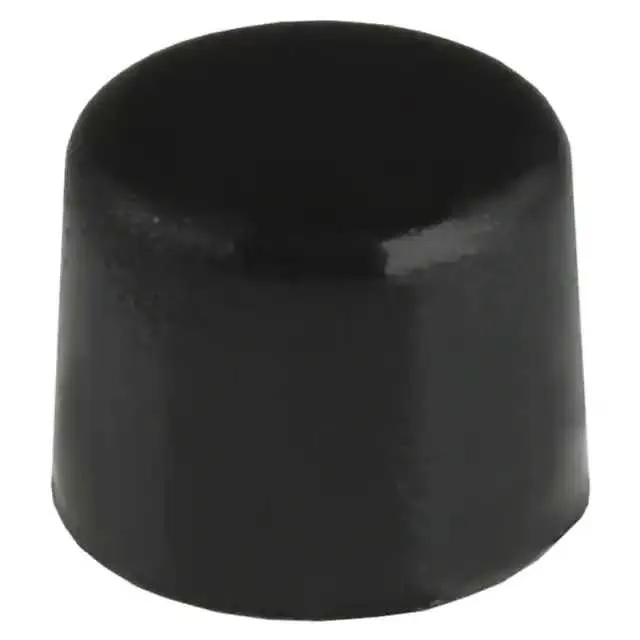 800C1BLK (CAP PUSHBUTTON ROUND BLACK)