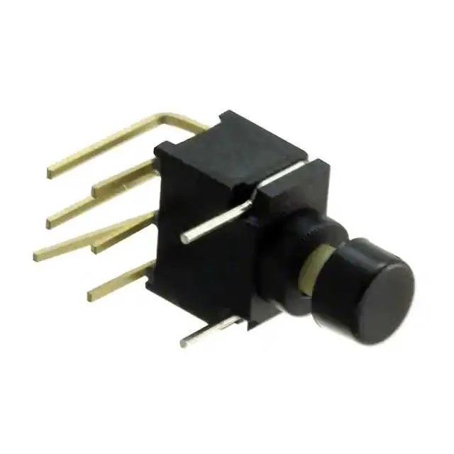 800UDP8P1A1M6RER1BLK (SWITCH PUSH DPDT 0.4VA 20V)
