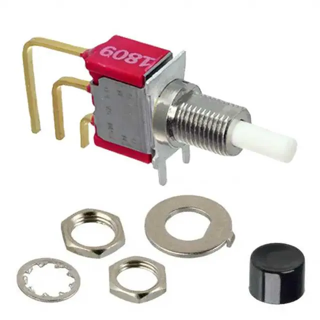 8161SHAV2BE2 (SWITCH PUSH SPDT 0.4VA 20V)