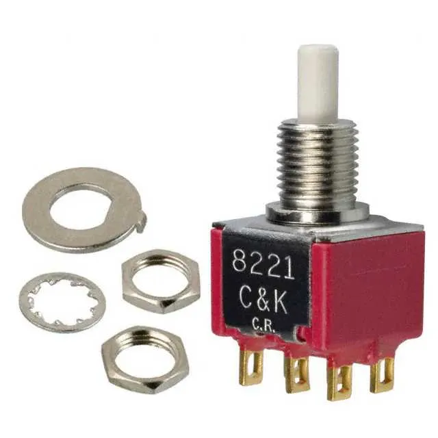 8225SHZBE (SWITCH PUSH DPDT 0.4VA 20V)
