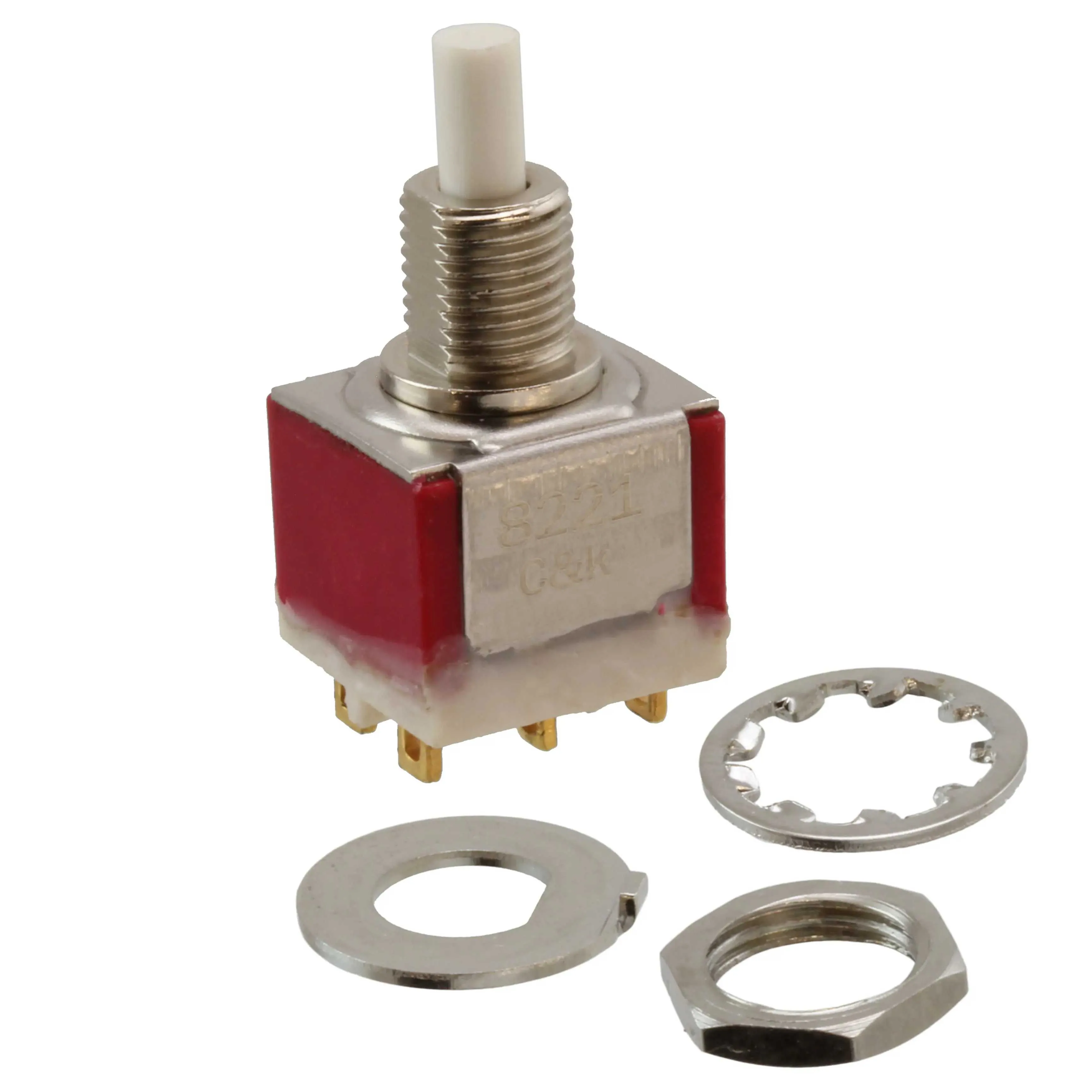 8221SHZGI (SWITCH PUSHBUTTON DPDT 1A 120V)