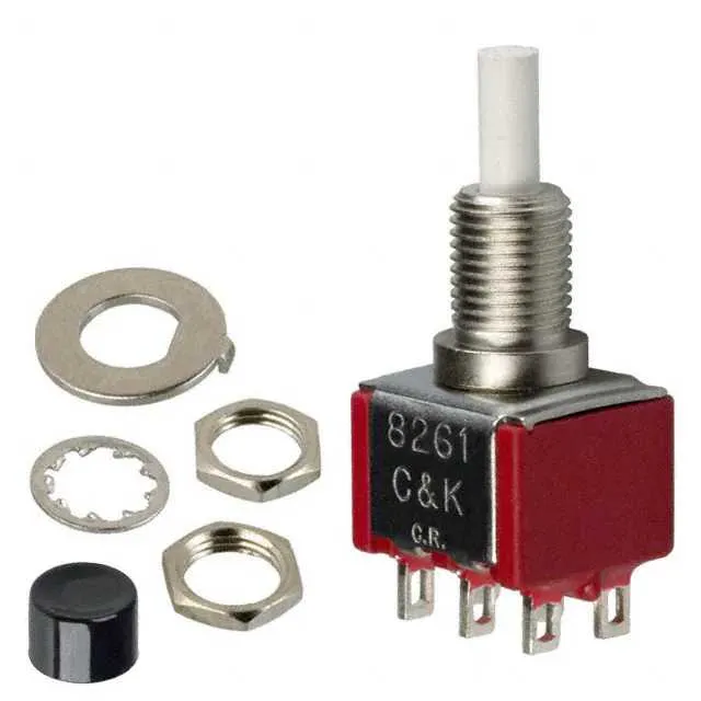 8261SHZQE2 (SWITCH PUSHBUTTON DPDT 6A 120V)