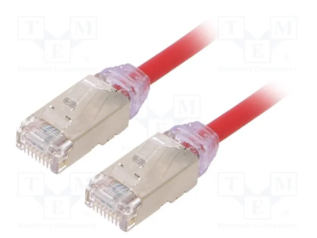 STP28X3MRD (CAT 6A 28AWG SHIELDED PATCH CORD)