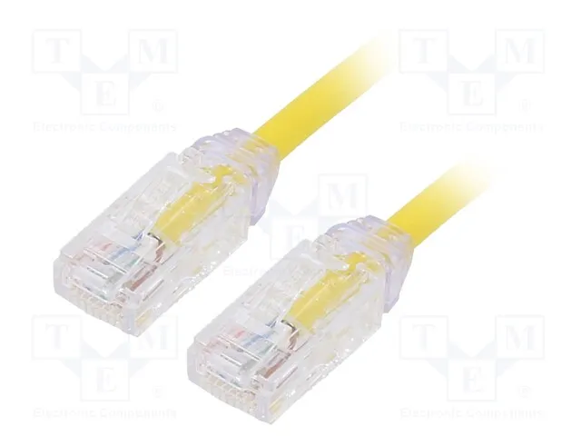 UTP28X2MYL (CAT 6A 28AWG UTP PATCH CORD, CM/)