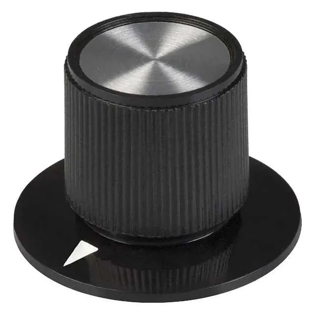 8559 (KNOB KNURLED W/SKRT 0.250 PLAST")