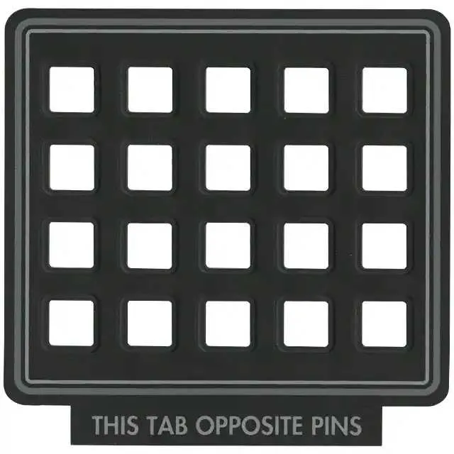 88-201 (CLEAR OVERLAY FOR 20 KEY KEYPAD)