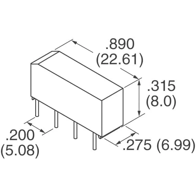 9081-12-10 (RELAY REED SPST 500MA 12V)