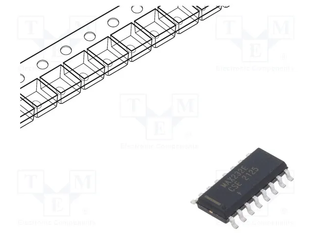 MAX232ECSE+T (IC RS-232 DRVR/RCVR 16-SOIC)